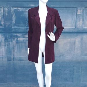 Ladies Splurge brand Plum Over Coat (Light)